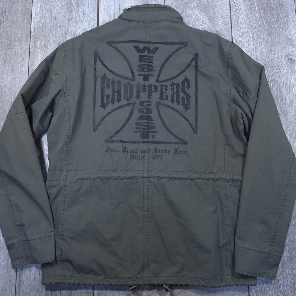 Jesse James Field Jacket Mens Large West Coast Choppers Ripstop M65 Autograph